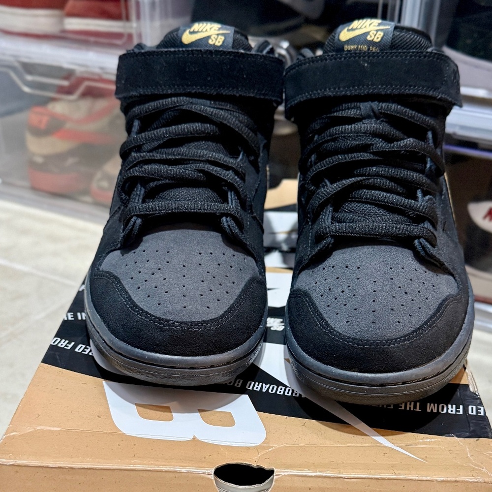 DS Size 11.5 Rare Nike Dunk Mid Pro SB "Dark Obsidian" 2012 (314383-474)